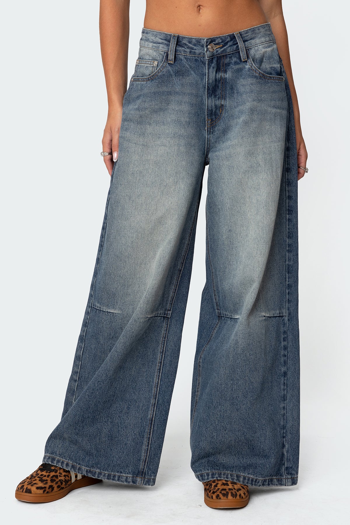 Skater Girl Washed Low Rise Jeans - Image 2