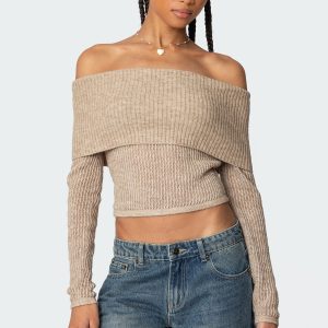 Lili Fold Over Knit Top