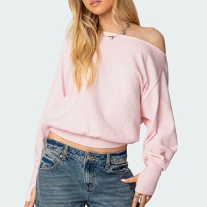 Off Shoulder Oversized Sweater