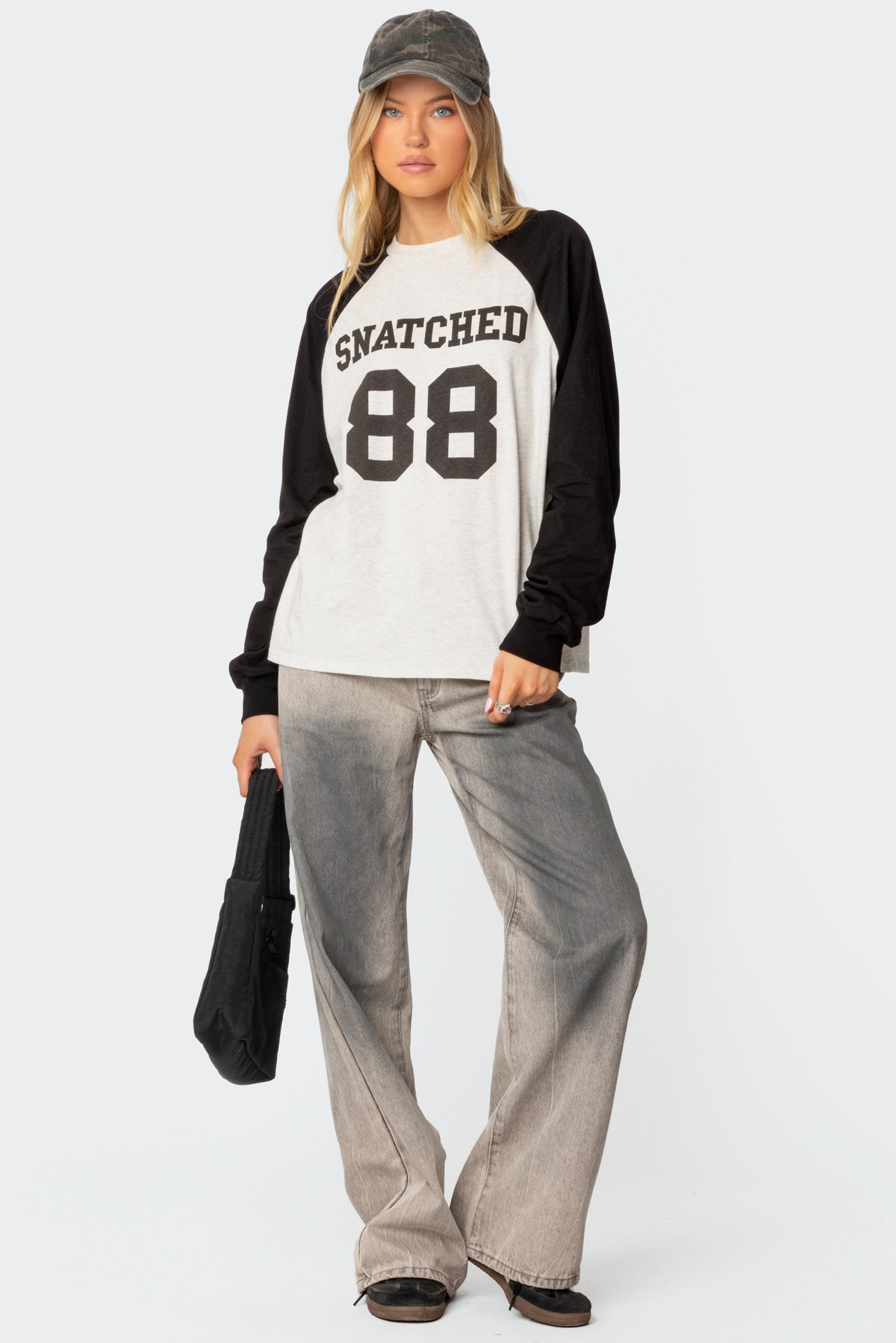 Snatched Oversized Long Sleeve T Shirt - Image 2