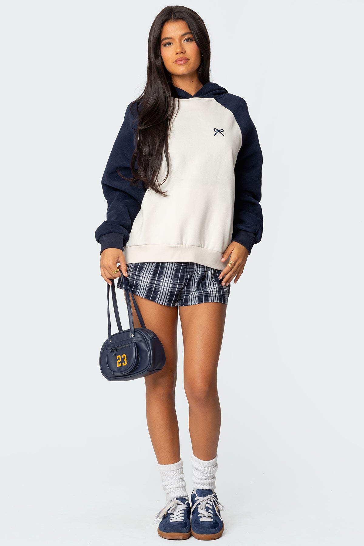 Raglan Bow Oversized Hoodie - Image 2