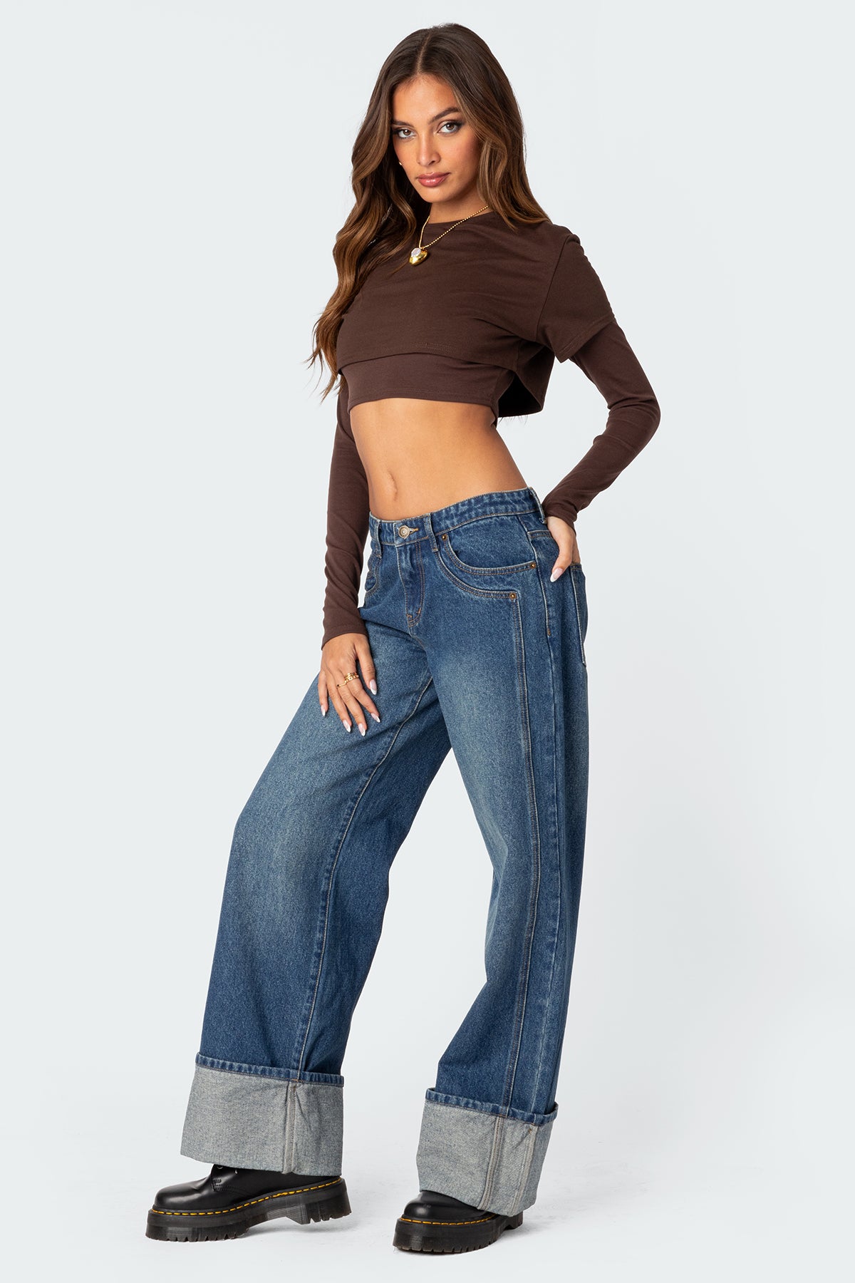 Vick Layered Cropped T-Shirt - Image 5