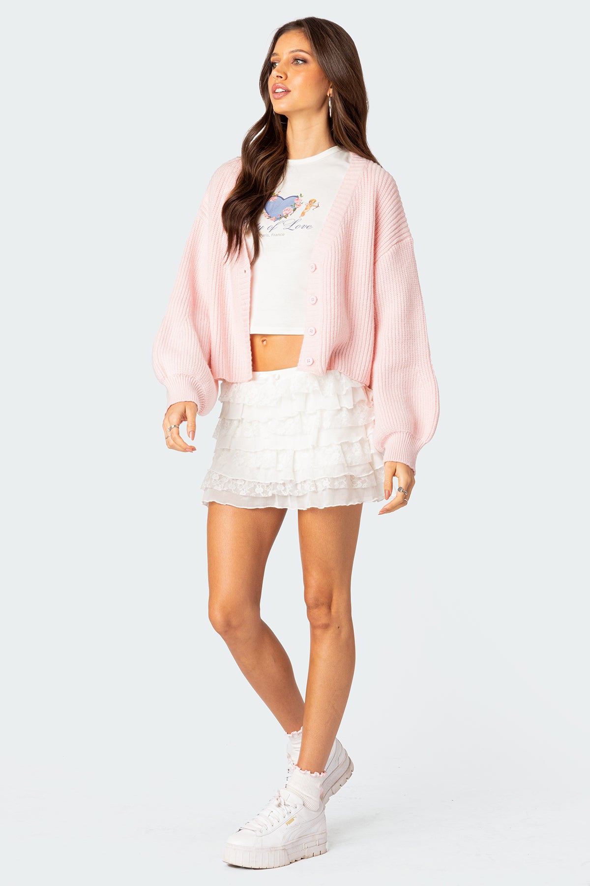 Adeena Layered Ruffle Mini Skirt - Image 5
