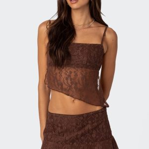 Lyra Open Back Lace Tank Top