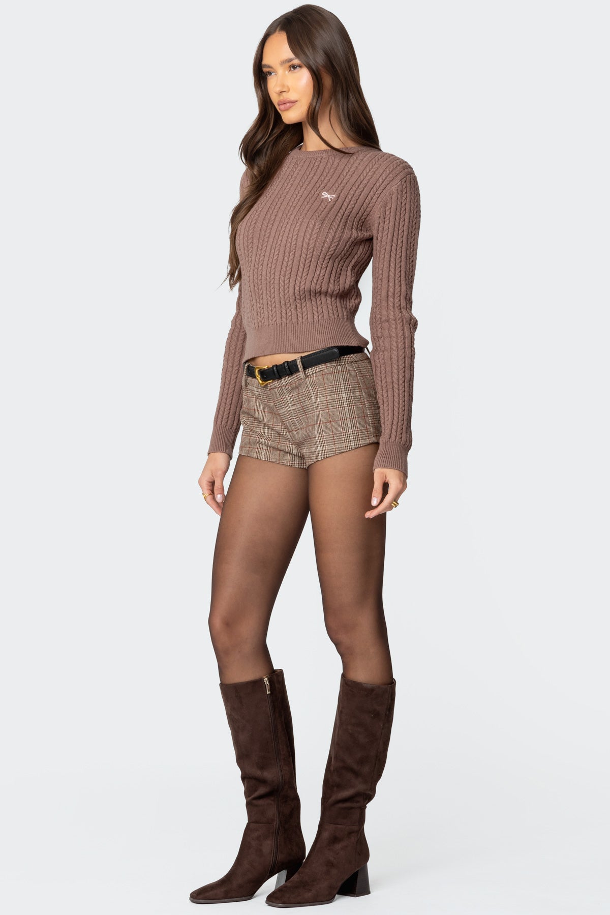 Beverly Bow Cable Knit Sweater - Image 4