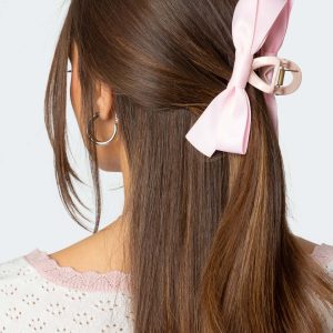 Satin Effect Bow Hair Clip