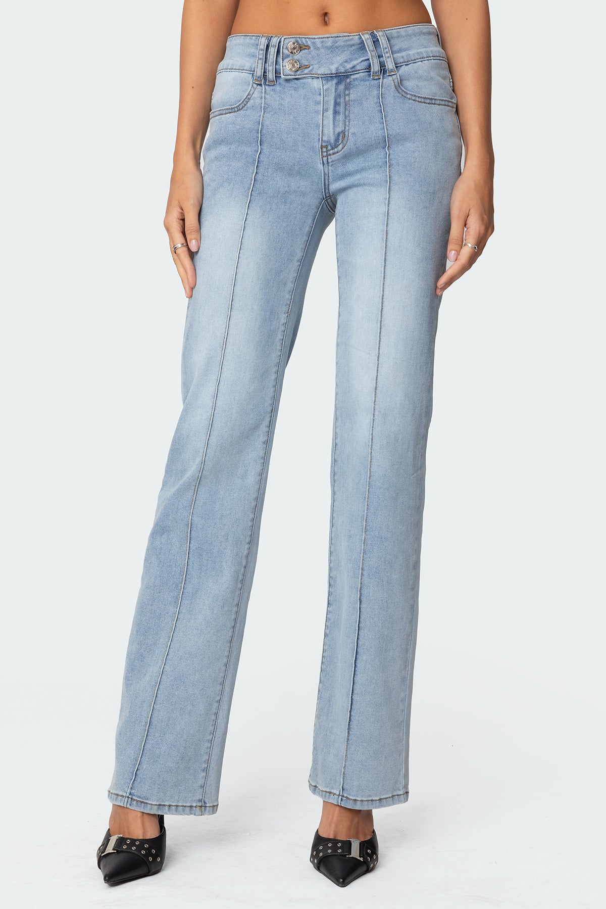 Avril Boot Cut Low Rise Jeans - Image 2