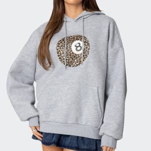 Leopard 8 Oversized Hoodie