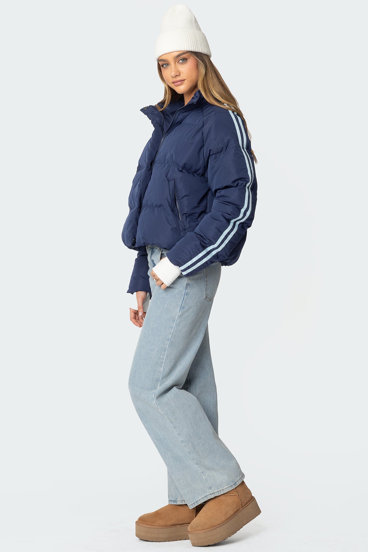 Sherry Side Striped Puffer Jacket - Image 4
