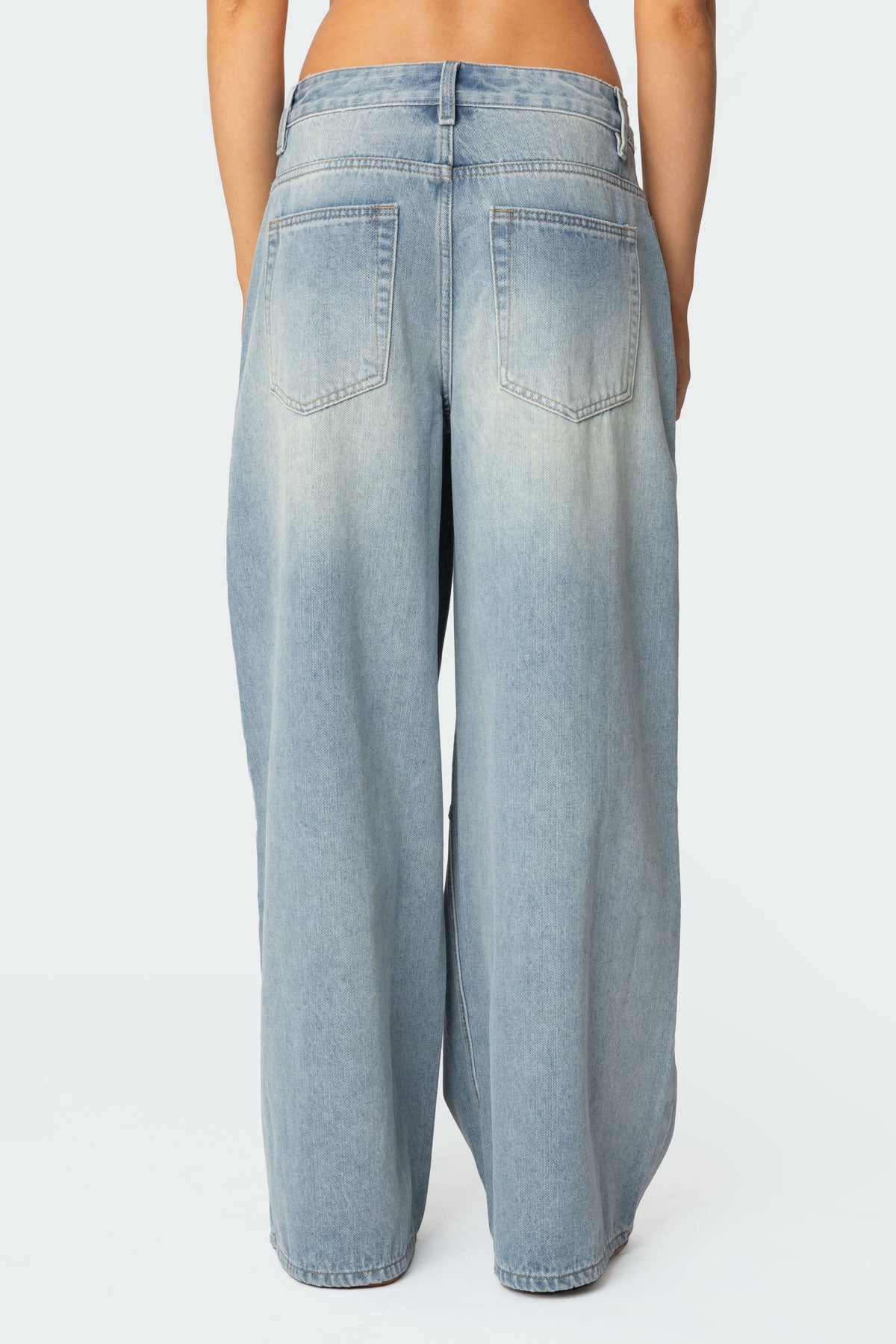 Skater Girl Washed Low Rise Jeans - Image 4