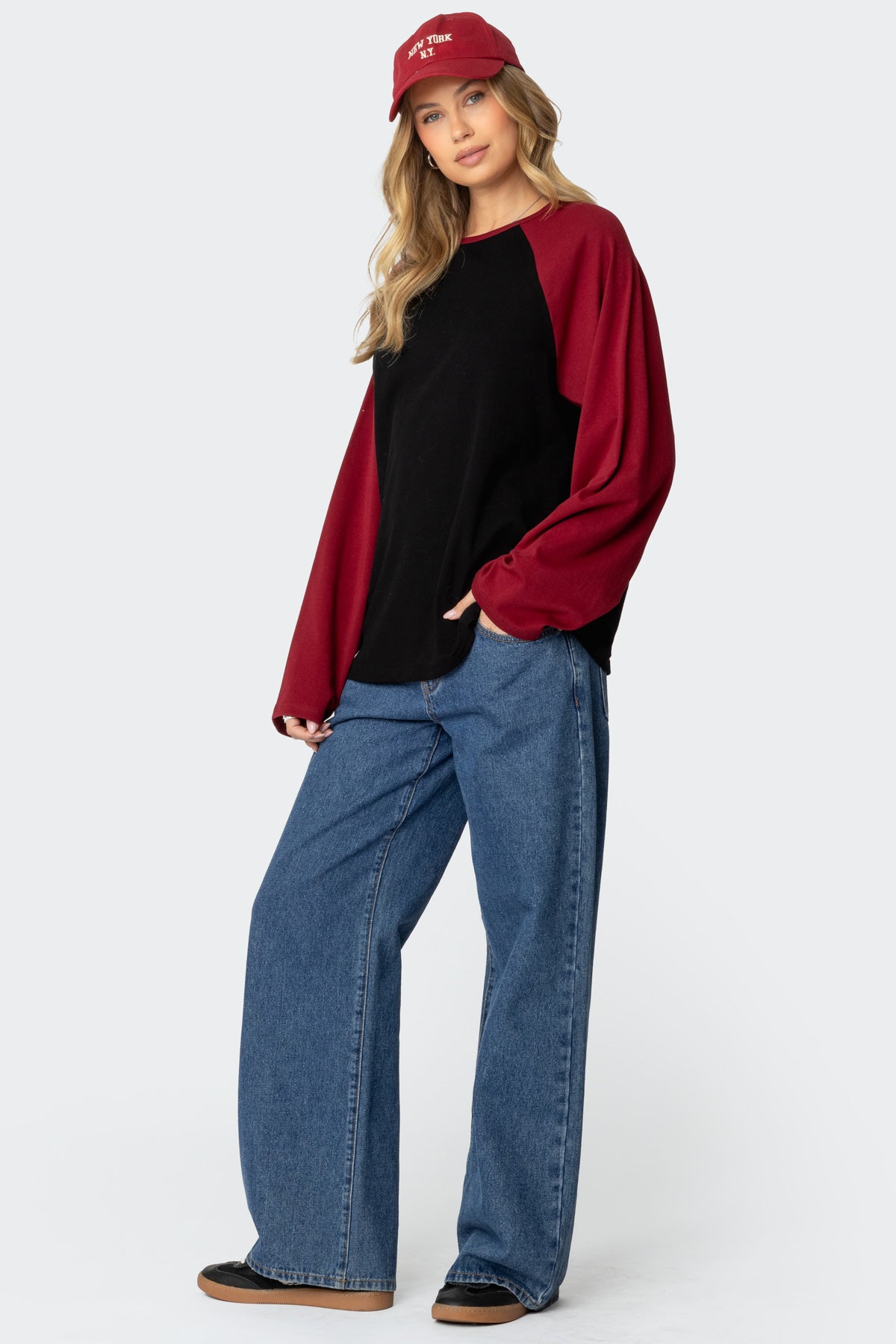 Oversized Raglan Long Sleeve T Shirt - Image 5