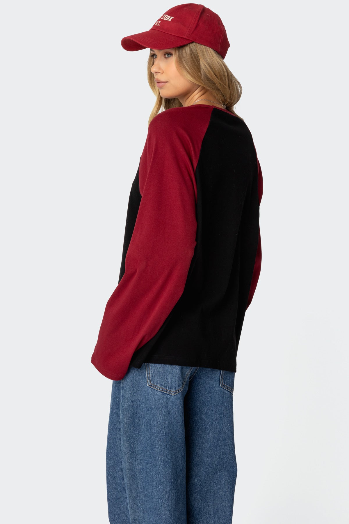 Oversized Raglan Long Sleeve T Shirt - Image 3
