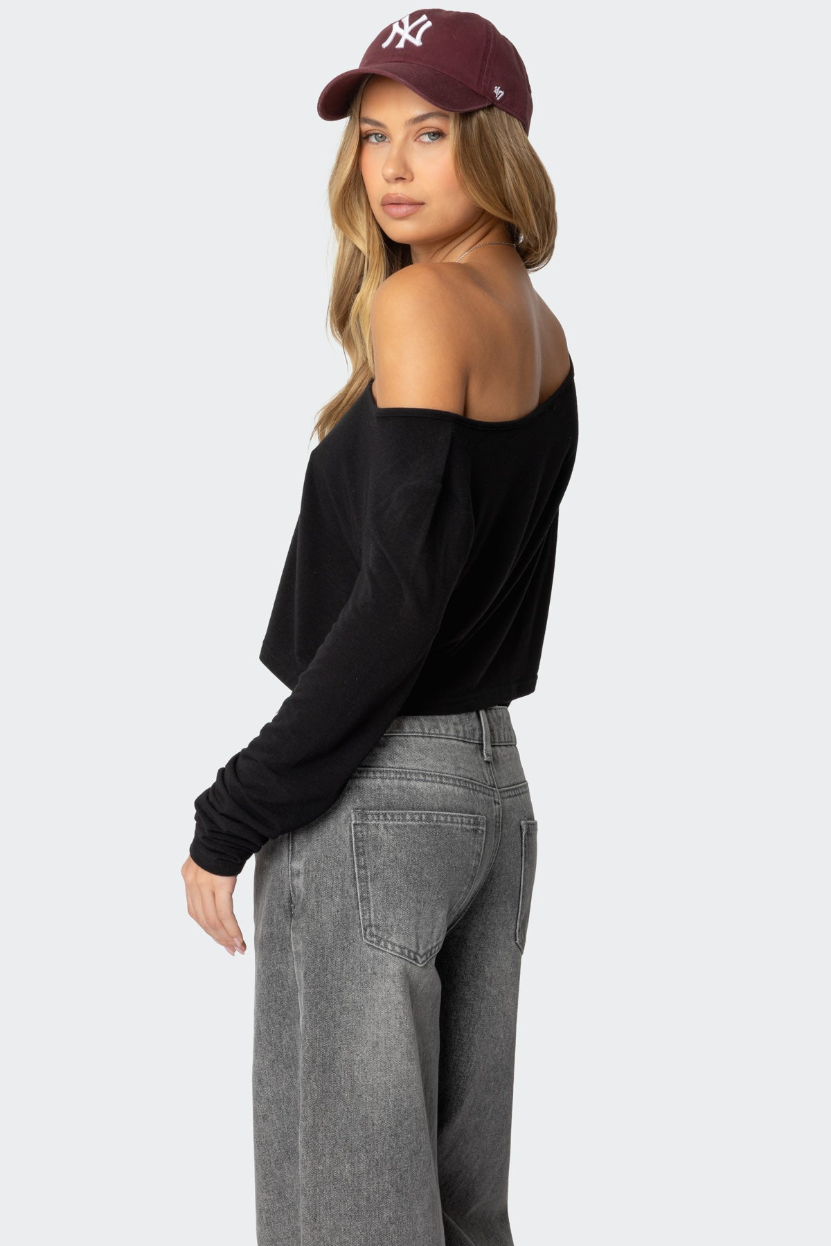 Cropped Off Shoulder Top - Image 5