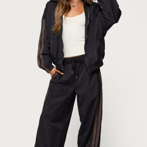 Kieran Stripey Nylon Track Pants