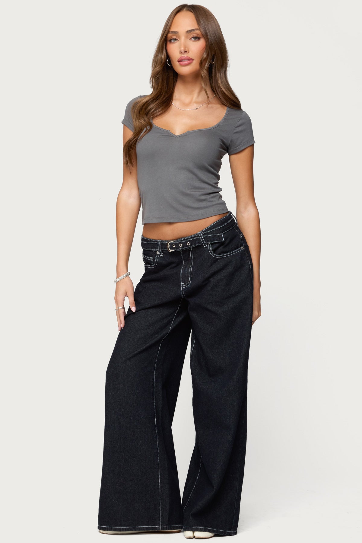 Ettalie Scoop Neck T Shirt - Image 5