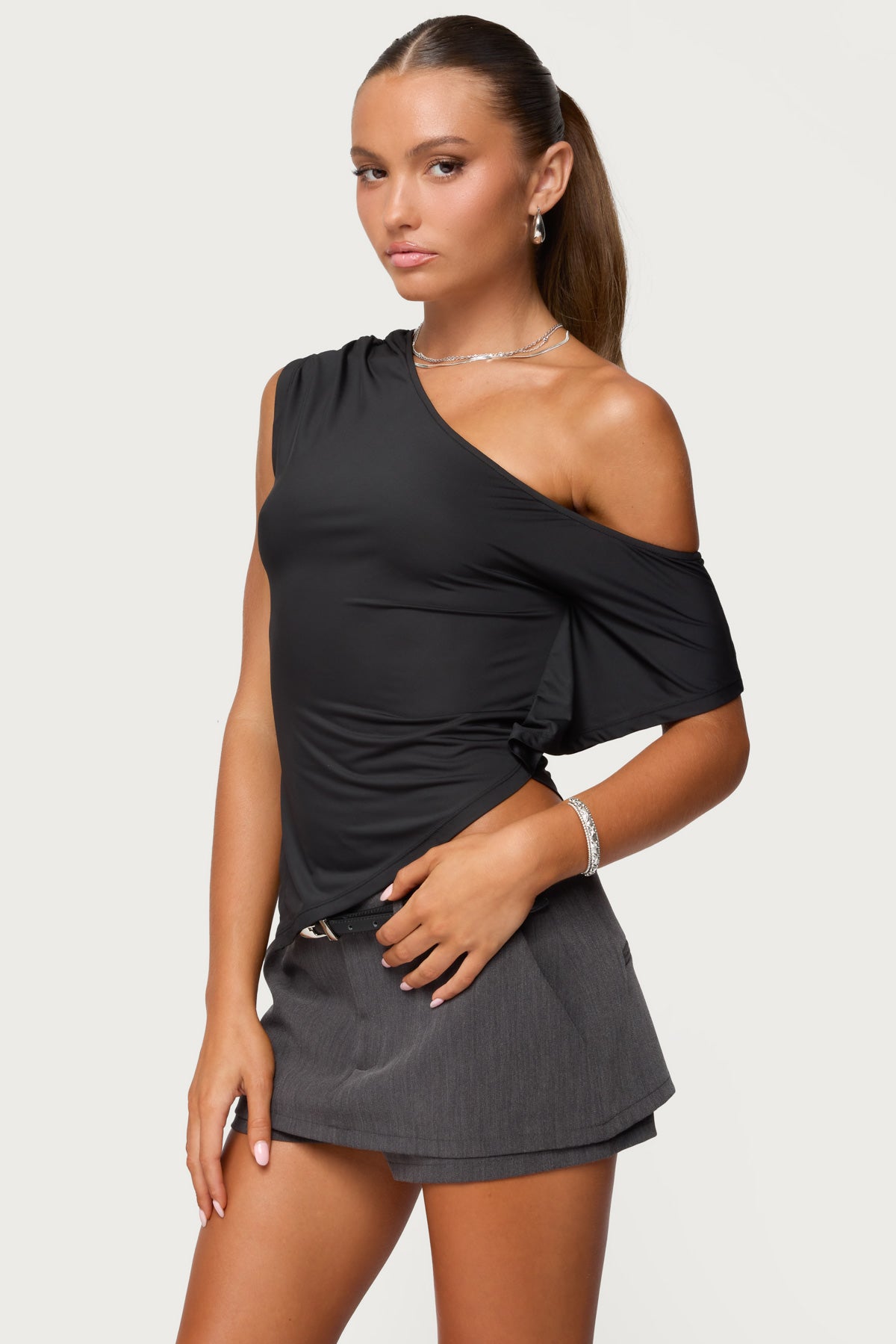 Katana Asymmetric Off Shoulder Top - Image 3