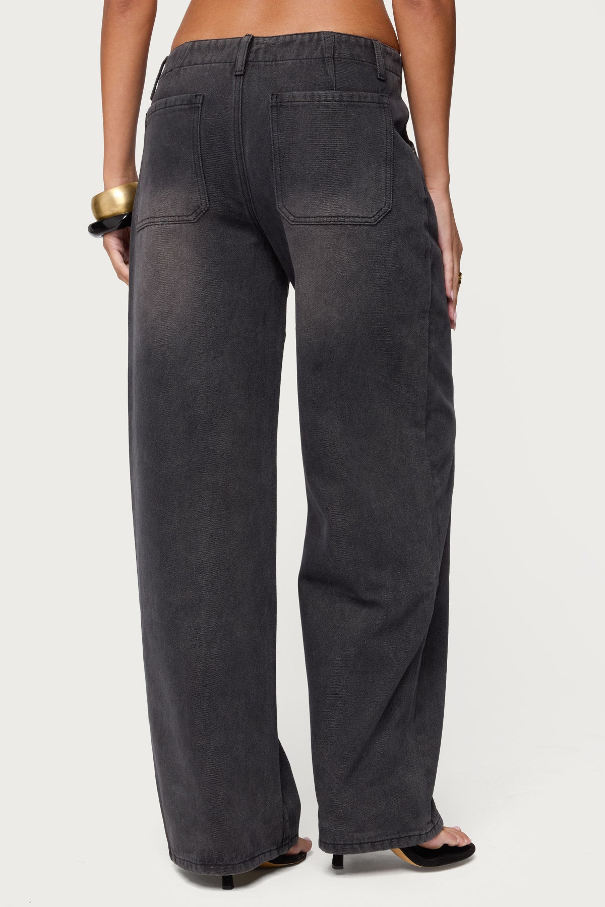 Aliyah Zip Low Rise Jeans - Image 4