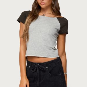 Liva Contrast Raglan T Shirt
