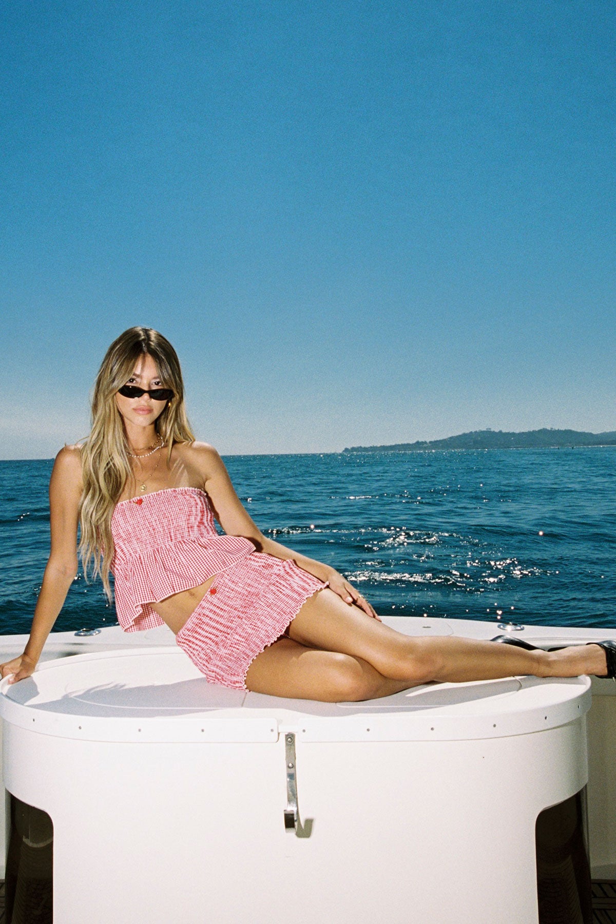 Gingham Scrunch Mini Skirt - Image 6