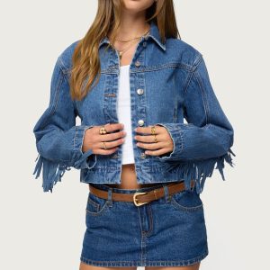 Maurice Fringed Denim Jacket