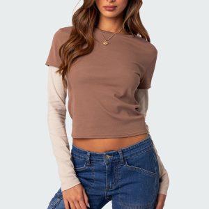 Mood Layered Long Sleeve T Shirt