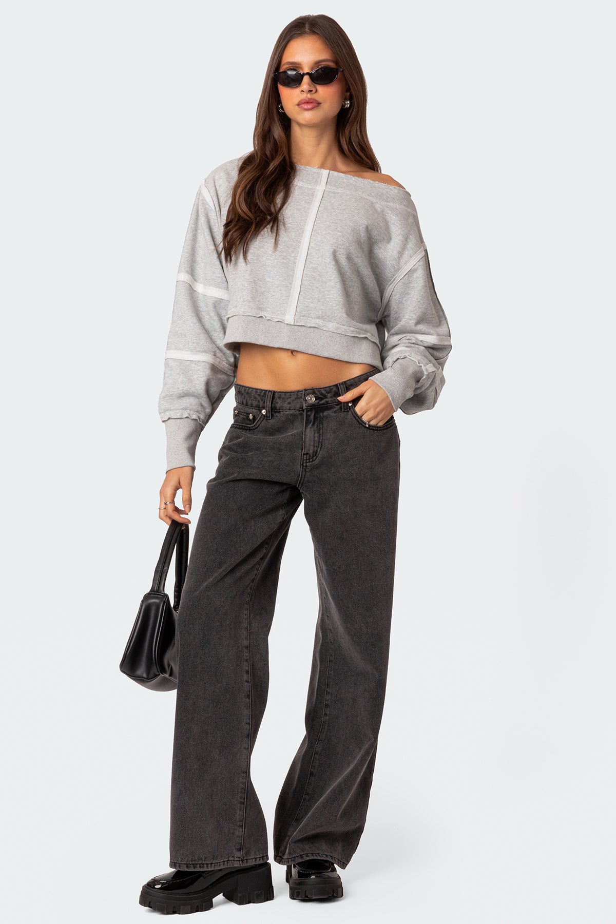 Inside Out Cropped Sweatshirt - Image 2