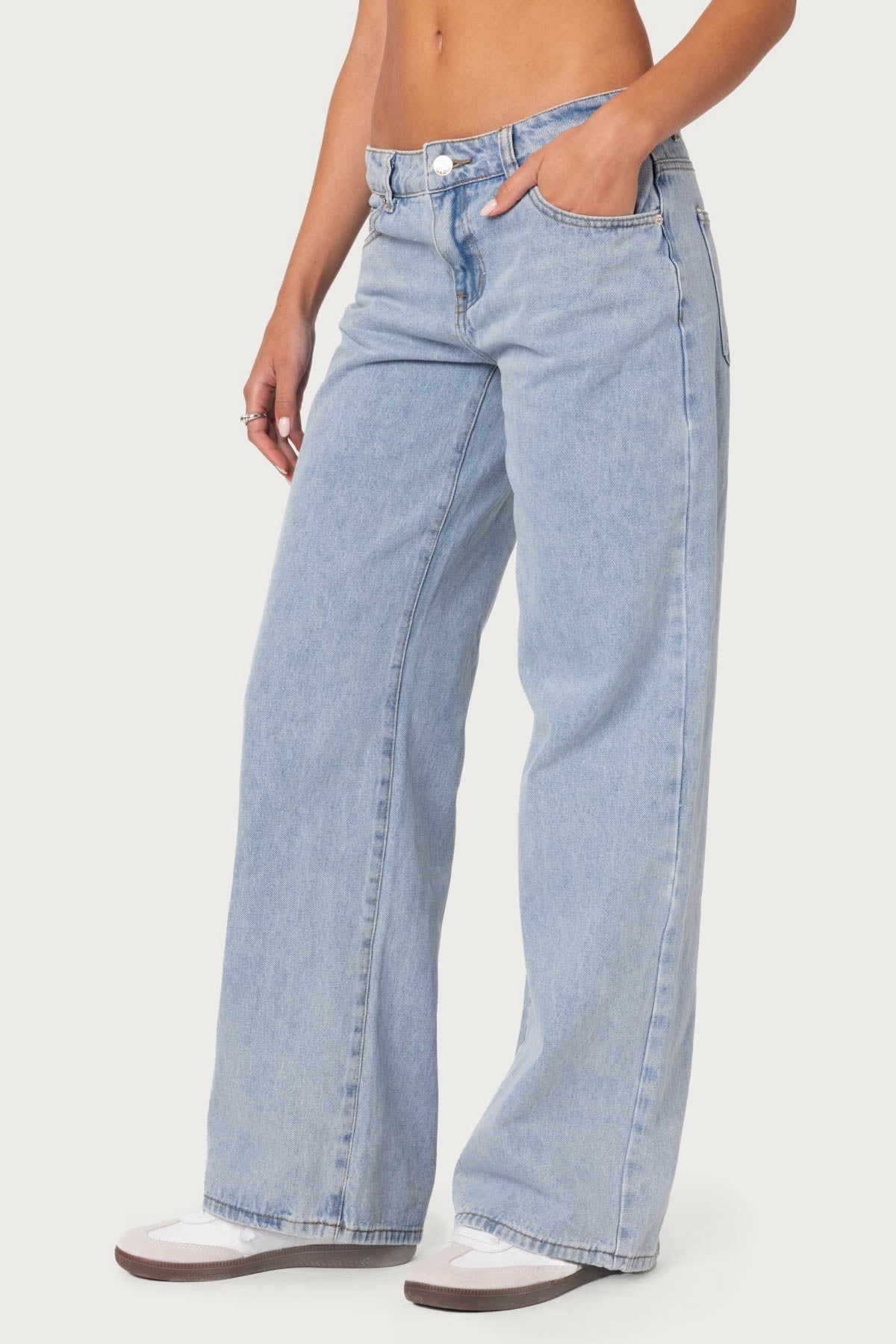 Raelynn Washed Low Rise Jeans - Image 3