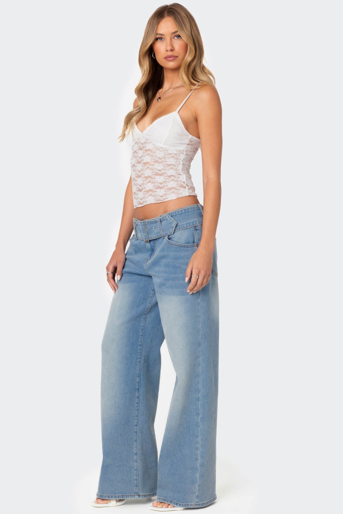 Eira Sheer Lace Tank Top - Image 5