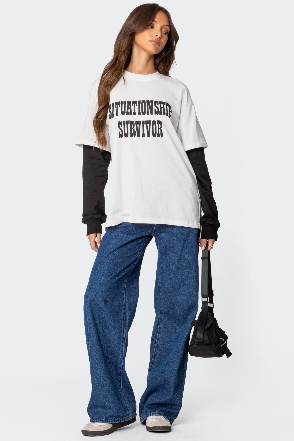 Situationship Oversized Layered T Shirt - Image 2