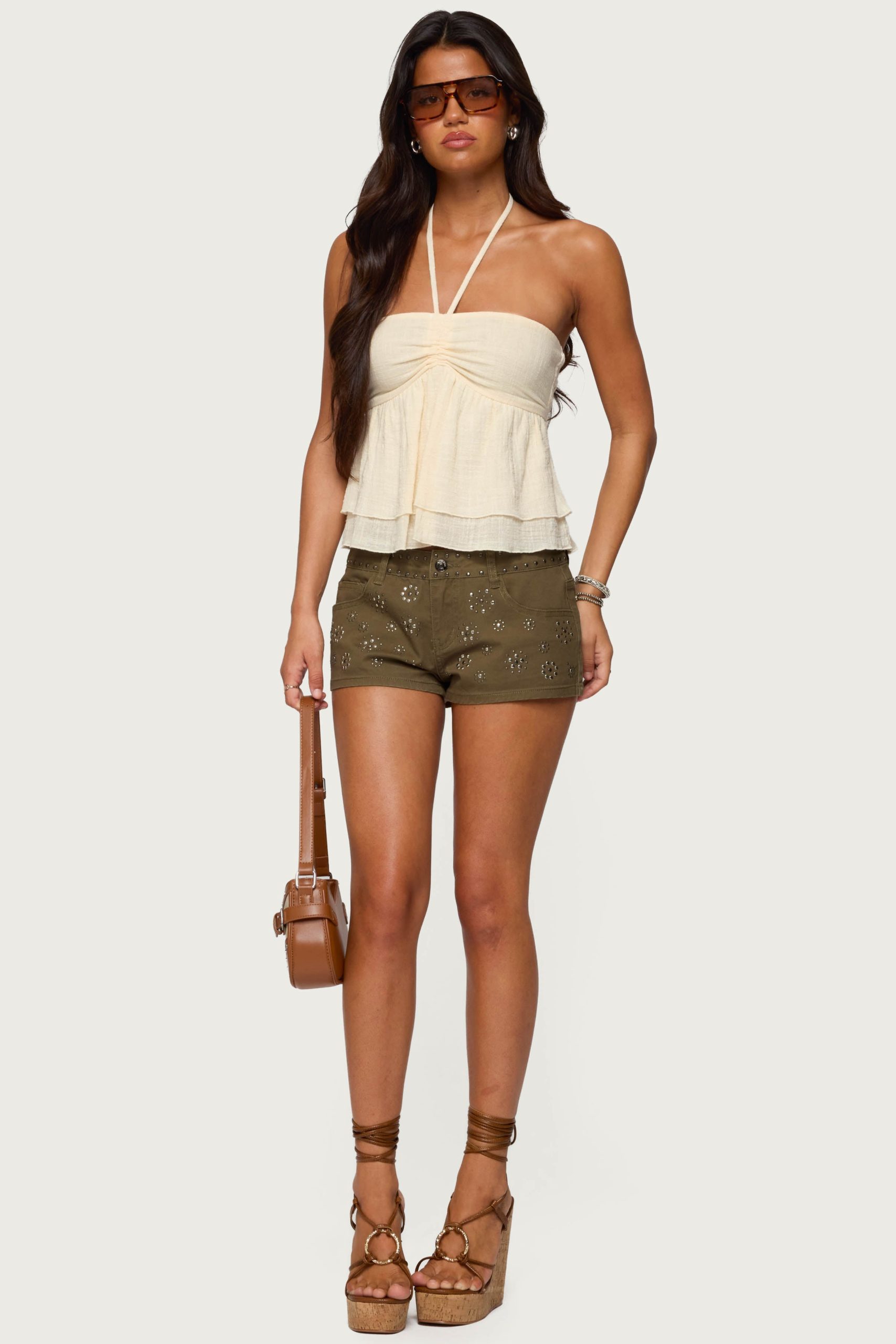 Eartha Studded Micro Shorts - Image 4